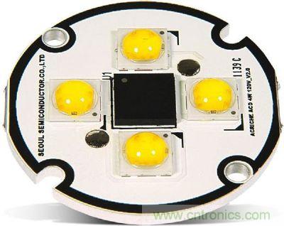 Acrich2　ACLED在LED數量增加、亮度表現提升，可直接AC電源驅動，簡省驅動電路設計空間與成本