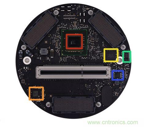 Mac Pro的主板、雙顯卡和各種I/O接口