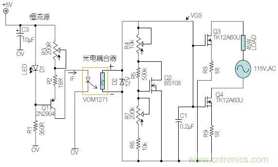 圖1：基于有源器件的線性區域進行功率控制。