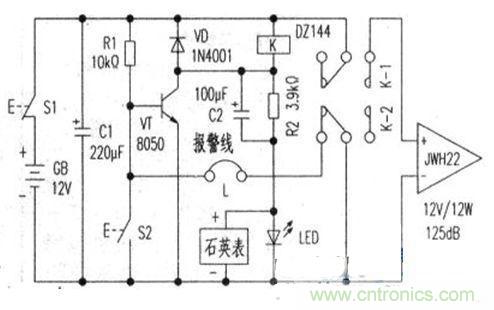 “小偷的天敵”可計時、易制作的防盜報警器設計