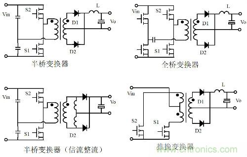 開關電源“各種拓撲結構”的對比與分析！