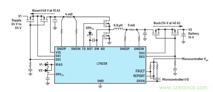 簡化雙電池電源系統，48 V/12 V汽車應用指日可待