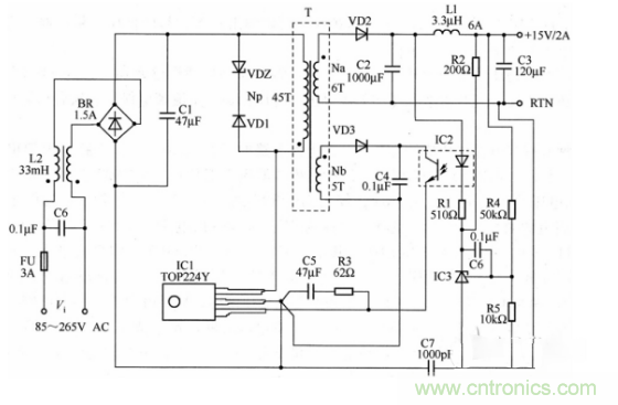 六款簡單的開關電源電路設計，內附原理圖詳解