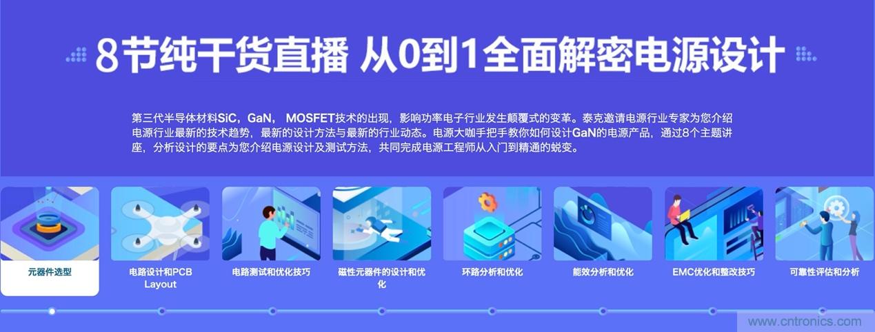 致工程師系列之三：高效GaN電源設計八部曲，泰克系列視頻課堂實操秘籍