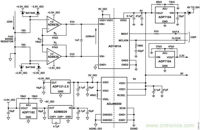 集成隔離式電源、用于太陽能光伏轉換器的完全隔離式電流檢測電路