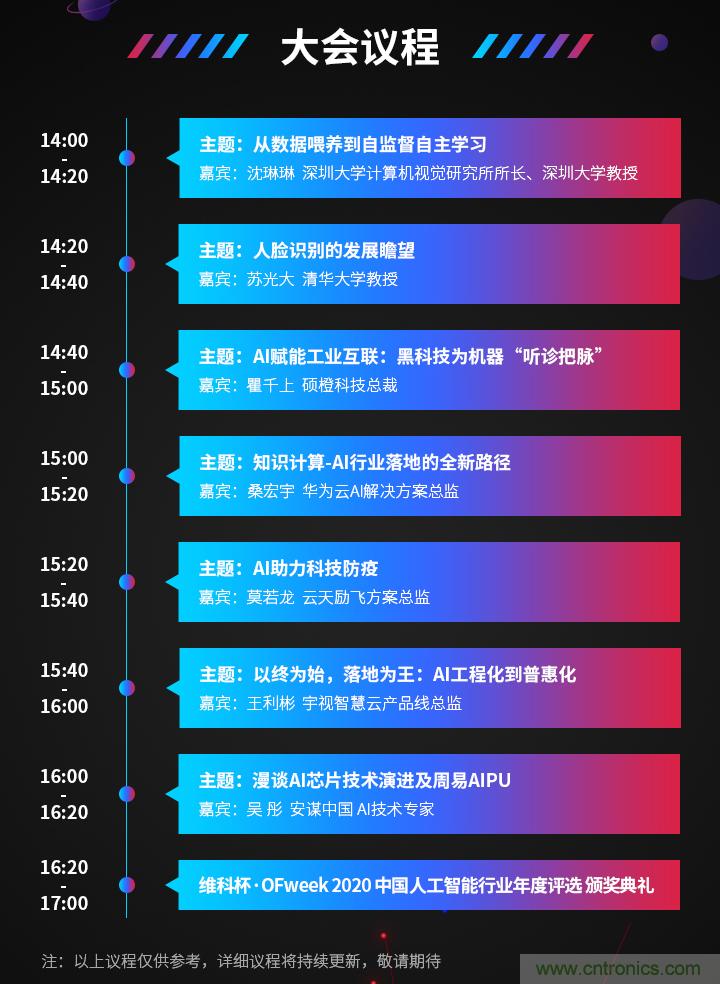 深圳喊你來參加“OFweek 2020（第五屆）人工智能技術創新論壇”啦！