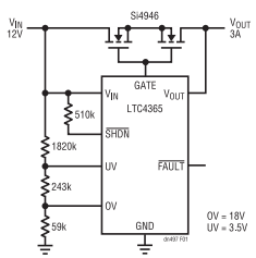 為敏感電路提供過壓及電源反接保護！