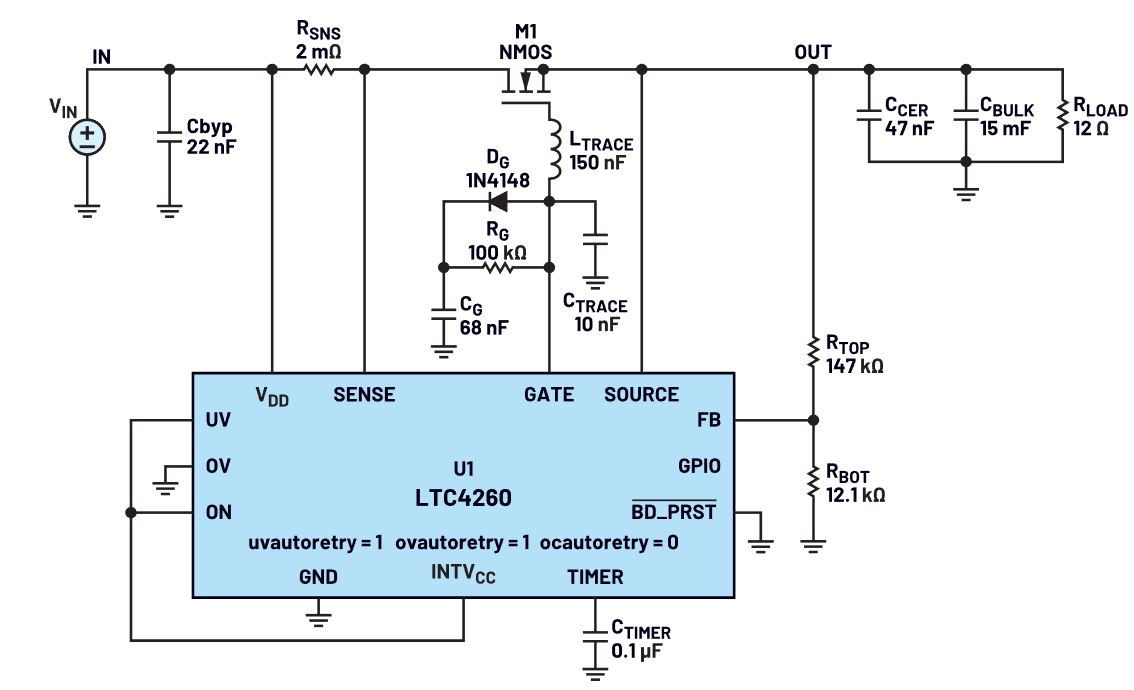 我的熱插拔控制器電路為何會振蕩？