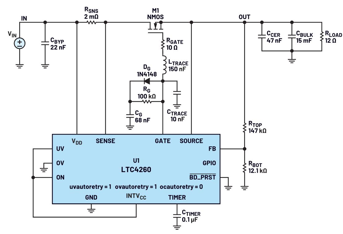 我的熱插拔控制器電路為何會振蕩？